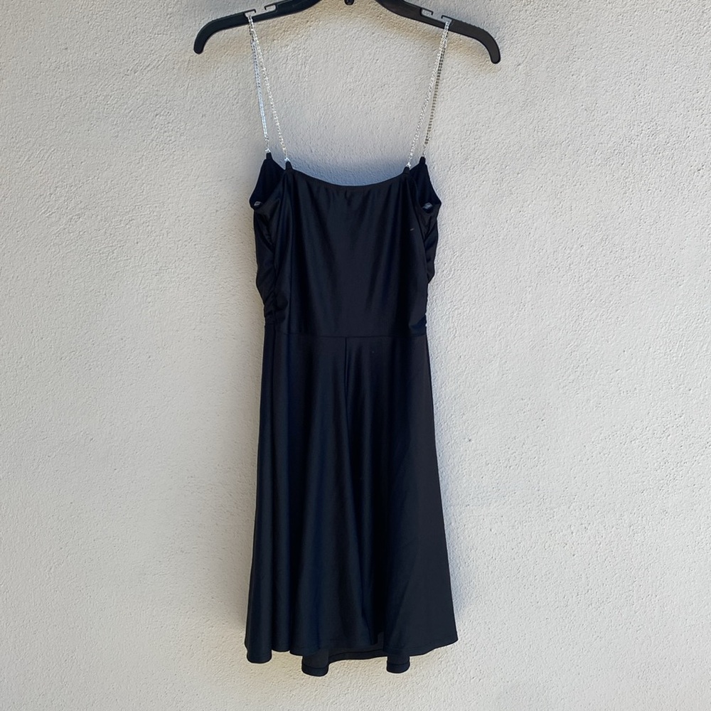 Windsor NWT Bling Fling Satin Rhinestone Skater Dress M - Picture 10 of 12